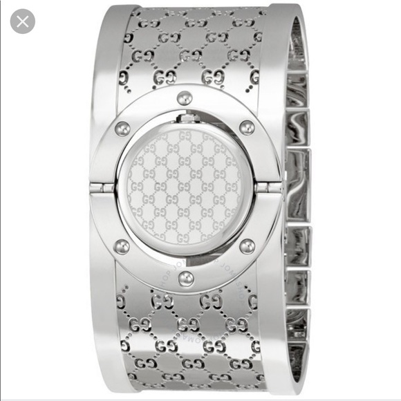 100% Real GUCCI Women’s Twist Bangle Watch - Picture 5 of 8